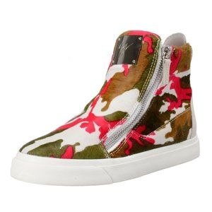 Giuseppe Zanotti Design Pony Hair Leather Sneakers